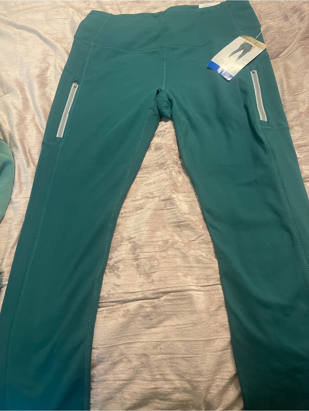 Mondetta Women's Teal Active Joggers with Zip Pockets